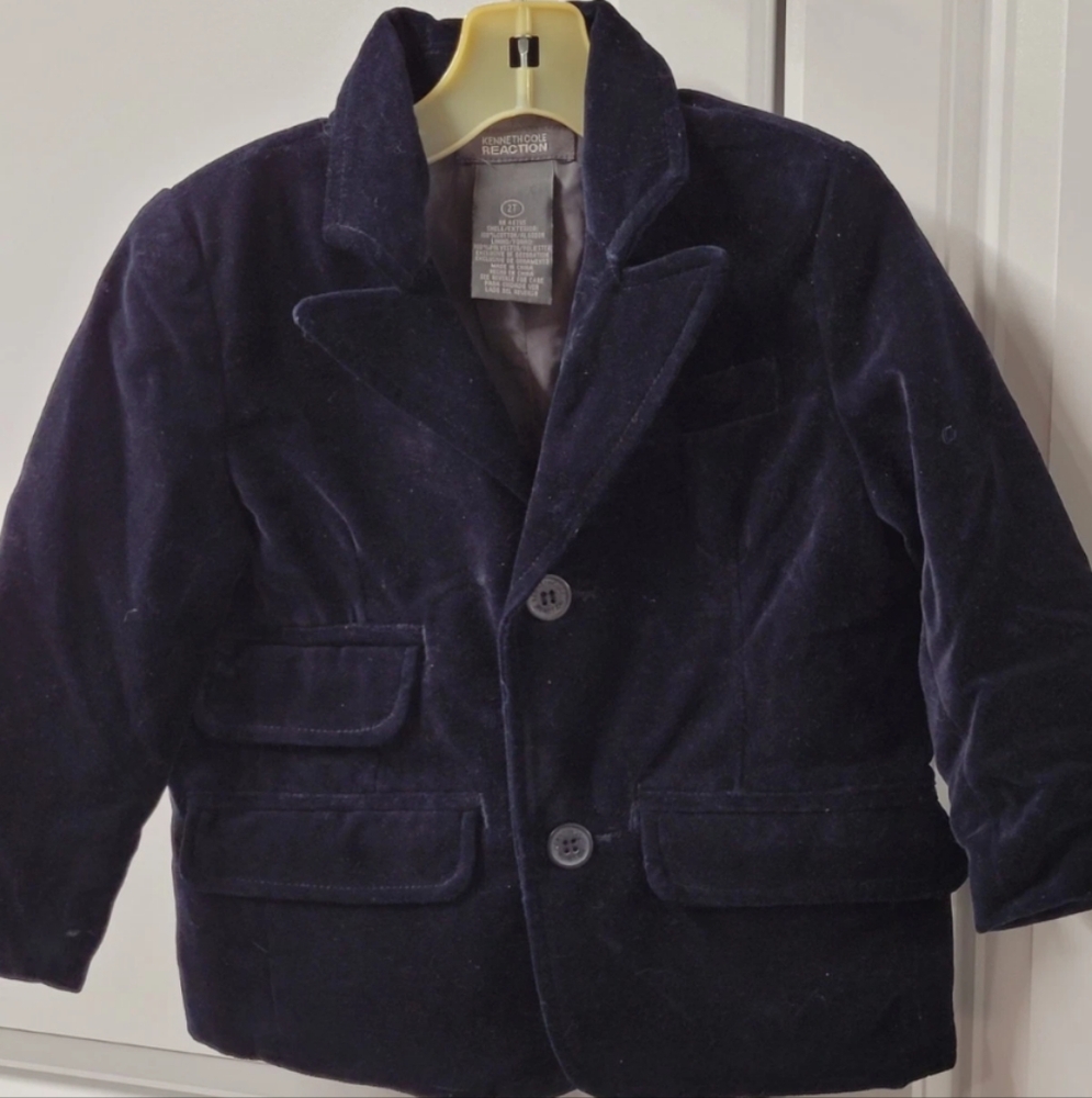 Kenneth Cole Reaction Blazer Jacket Boys Size: 2T Button Cutest